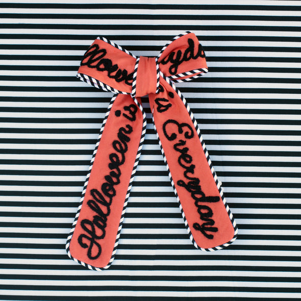 Halloween is Everyday chain stitched bow tie