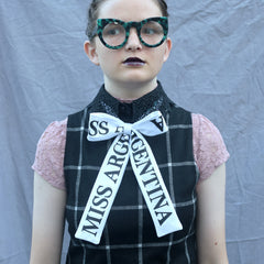 Miss Argentina sash bow tie