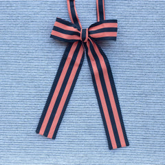 Stripey pussy bow tie