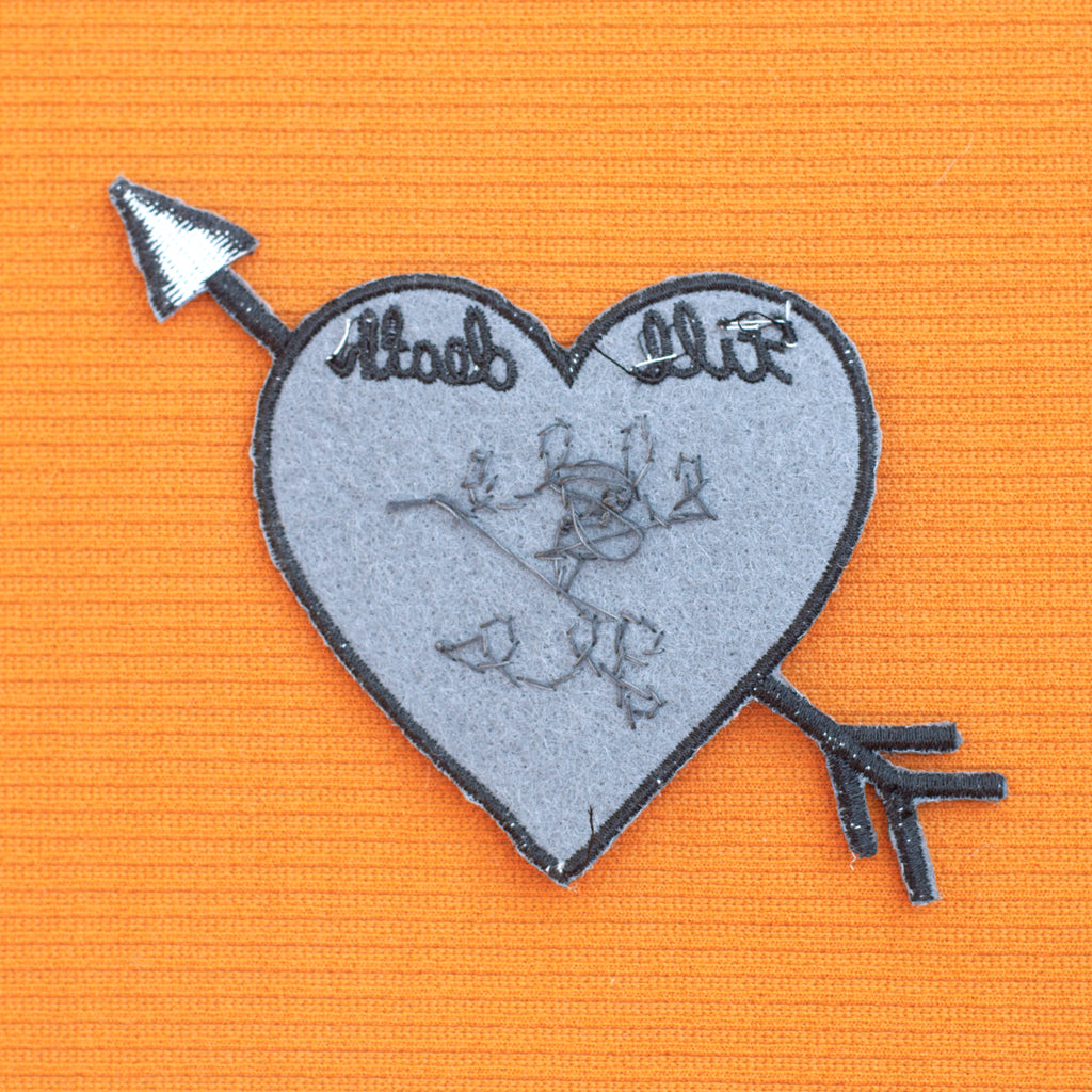 heart patch, hand cranked chain stitch! – xoelle